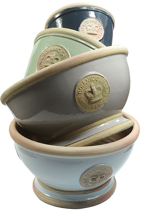 Assorted pottery plasnters from the Kew botanical gardens collection