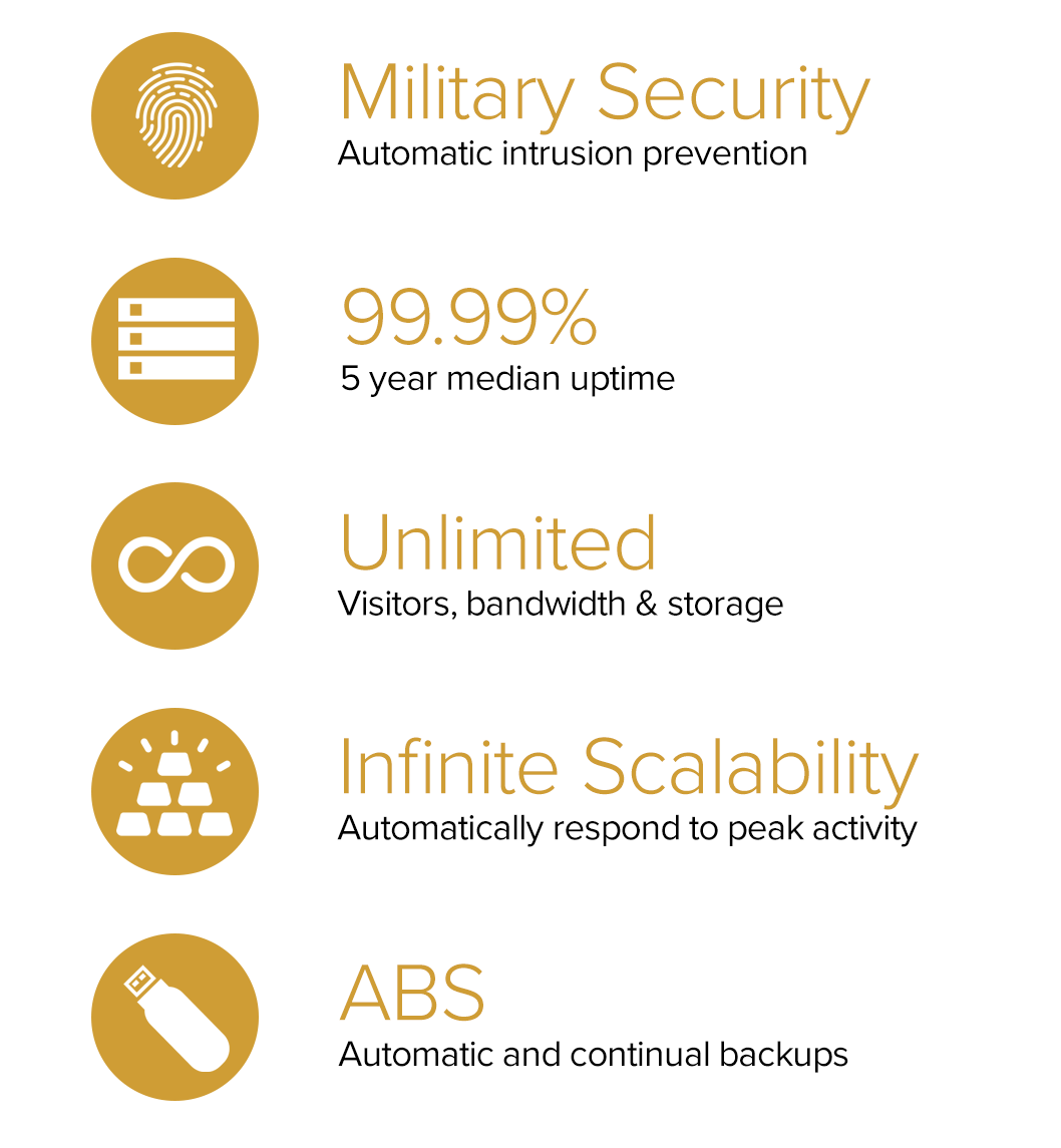 10,149 peak orders per minute; 99.98% uptime; Unlimited bandwidth and transactions, Level 1 PCI DSS comliant