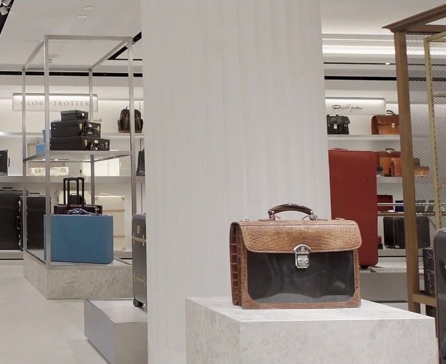 Harrods Luggage Rooms display area