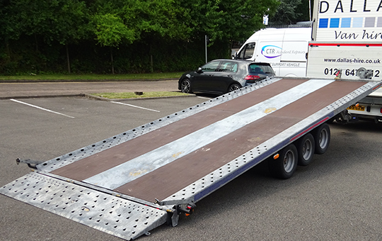 18FT 3 axle 3.5 Ton Hydraulic Tilt Trailer