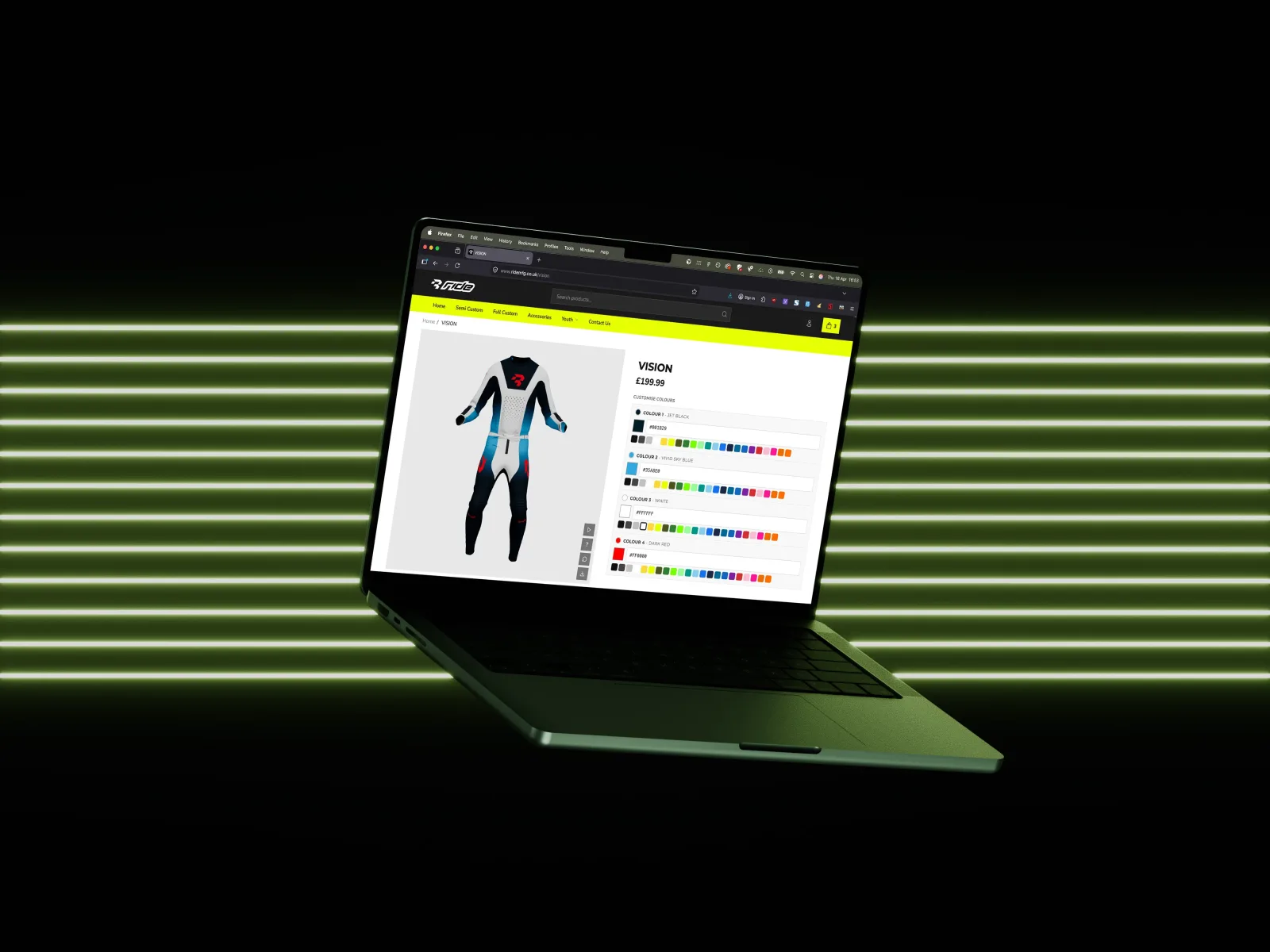 Ride MFG 3D product configurator case study