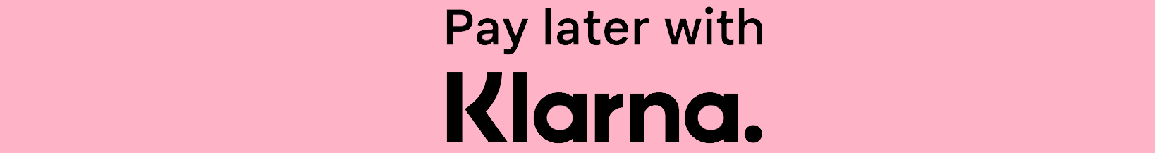 Pay later with Klarna