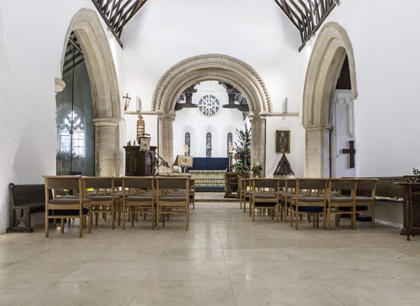 Galala limestone floor at St Peter's Church