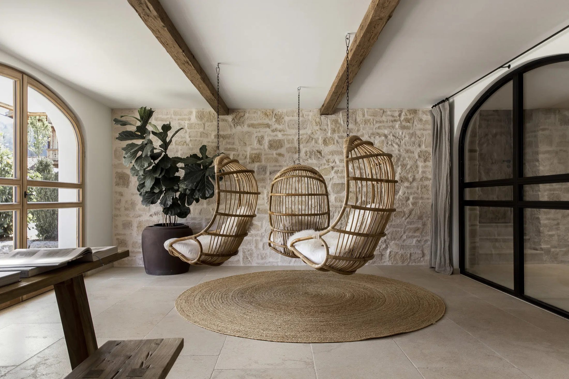 Egyptian limestone floor tiles