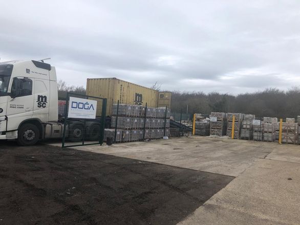 DOGA Stone container loading and crated stone