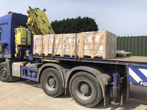 DOGA Stone container loading and crated stone