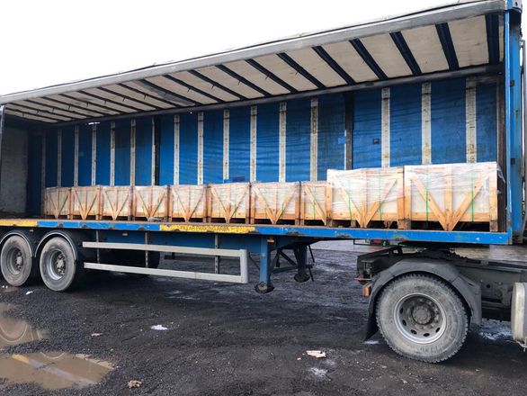 DOGA Stone container loading and crated stone