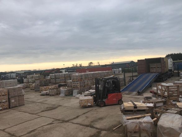 DOGA Stone container loading and crated stone
