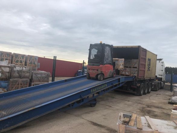 DOGA Stone container loading and crated stone