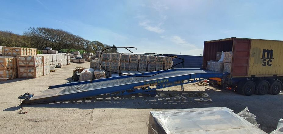 DOGA Stone container loading and crated stone