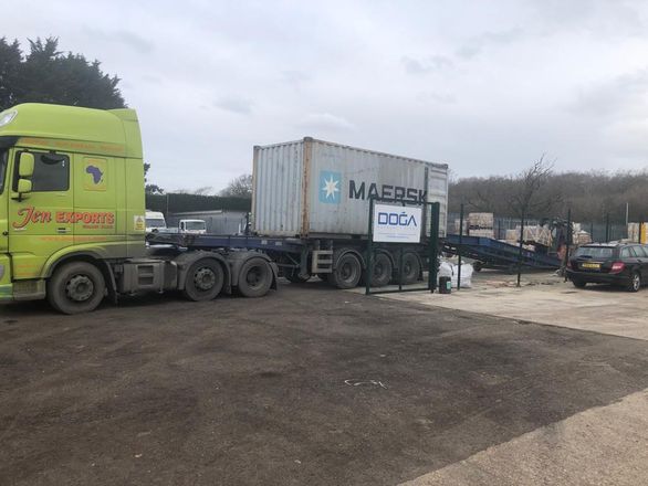 DOGA Stone container loading and crated stone