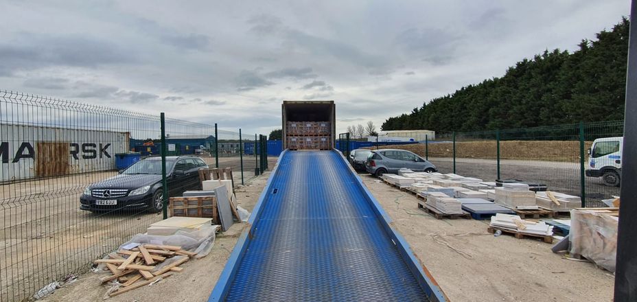 DOGA Stone container loading and crated stone