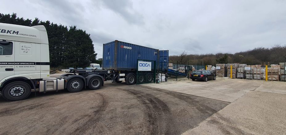 DOGA Stone container loading and crated stone