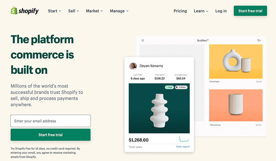 shopify screenshot