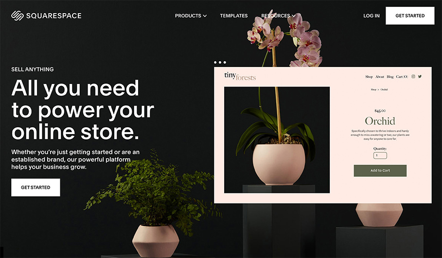 squarespace screenshot