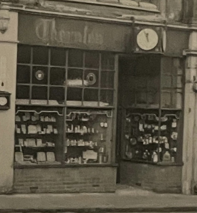 The A A Thornton shopfront in Kettering, circa 1950
