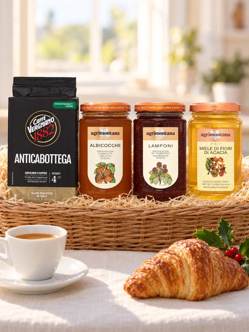 A breakfast hamper