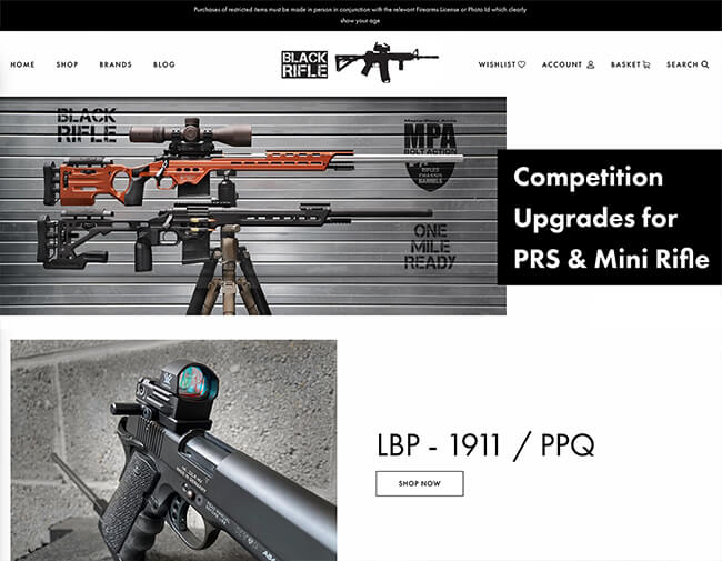 Black Rifle website screenshot