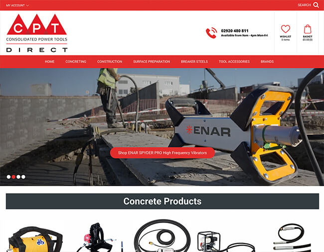 CPT Direct website screenshot