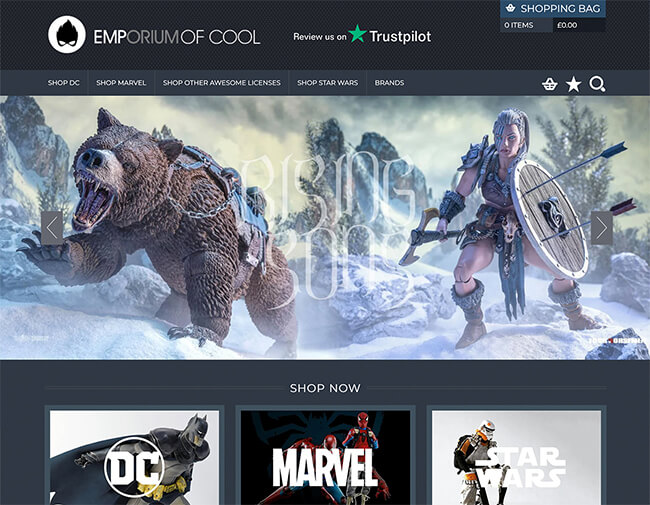 Emporium Of Cool website screenshot