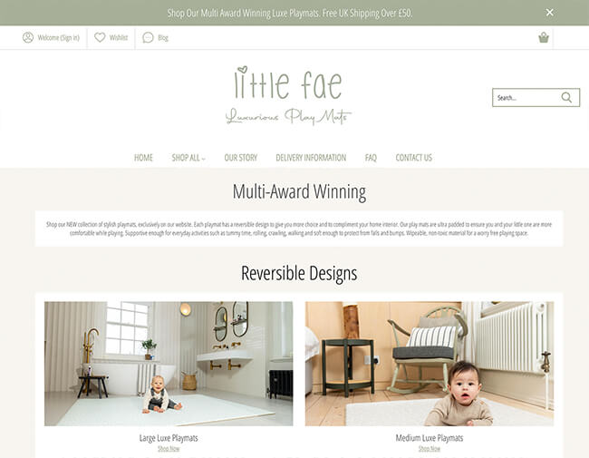 Little Fae website screenshot