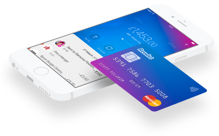 Revolut phone and card