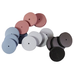 Mini Rubber Silicone Polishing Wheels for glass engraving and polishing metals, jewellery and gemstones.