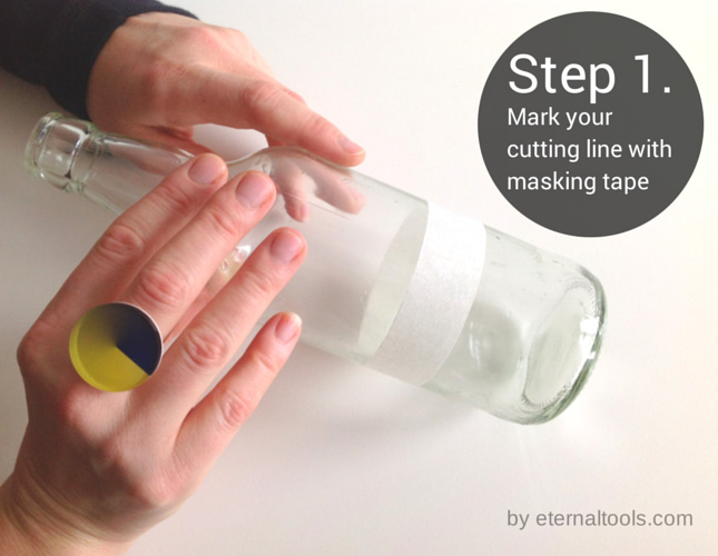 How to Cut a Glass Bottle in Half with String - Turning the Clock Back