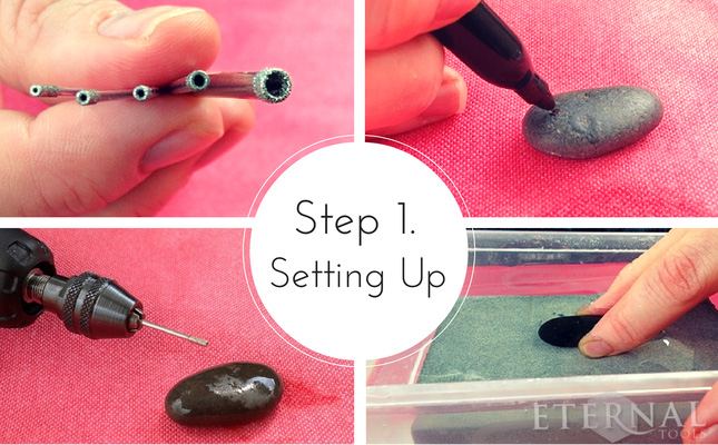 How to Drill Stone Pebbles